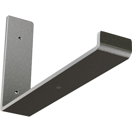 Ekena Millwork Steel Hanging Shelf Bracket, Stainless Steel 2"W x 12"D x 7"H BKTM02X12X07HSSS